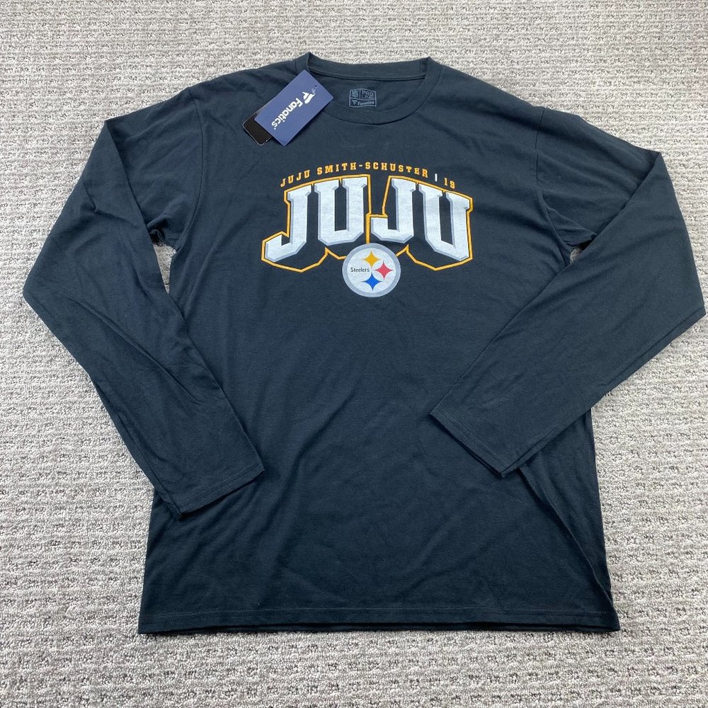 Fanatics Shirt Men Medium M Black Pro Line Juju Smith Pittsburgh Steelers NEW